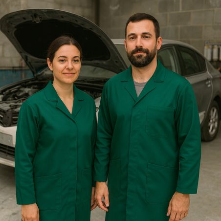 Blouse travail professionnel 5P/35C vert