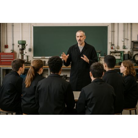 Blouse de travail professionnel noire Industrie Logistique