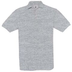 Polo piqué ML heather grey