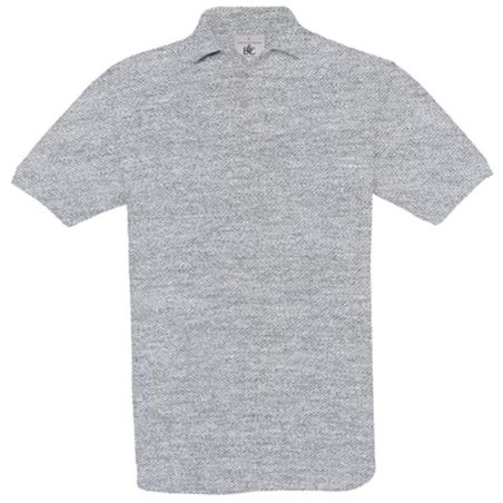 Polo piqué ML heather grey