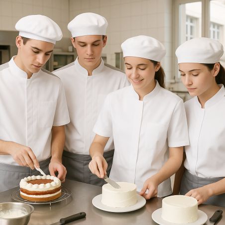Veste de Cuisine Blanche à Épaules Grises – Maille Aérée et Poche Stylo