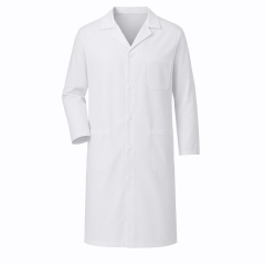 Hurry Jump - Blouse Blanche De Chimie/physique 100% Coton - Manches Longues, Pressions - Pour Lycée, Travaux Pratiques, Laboratoire