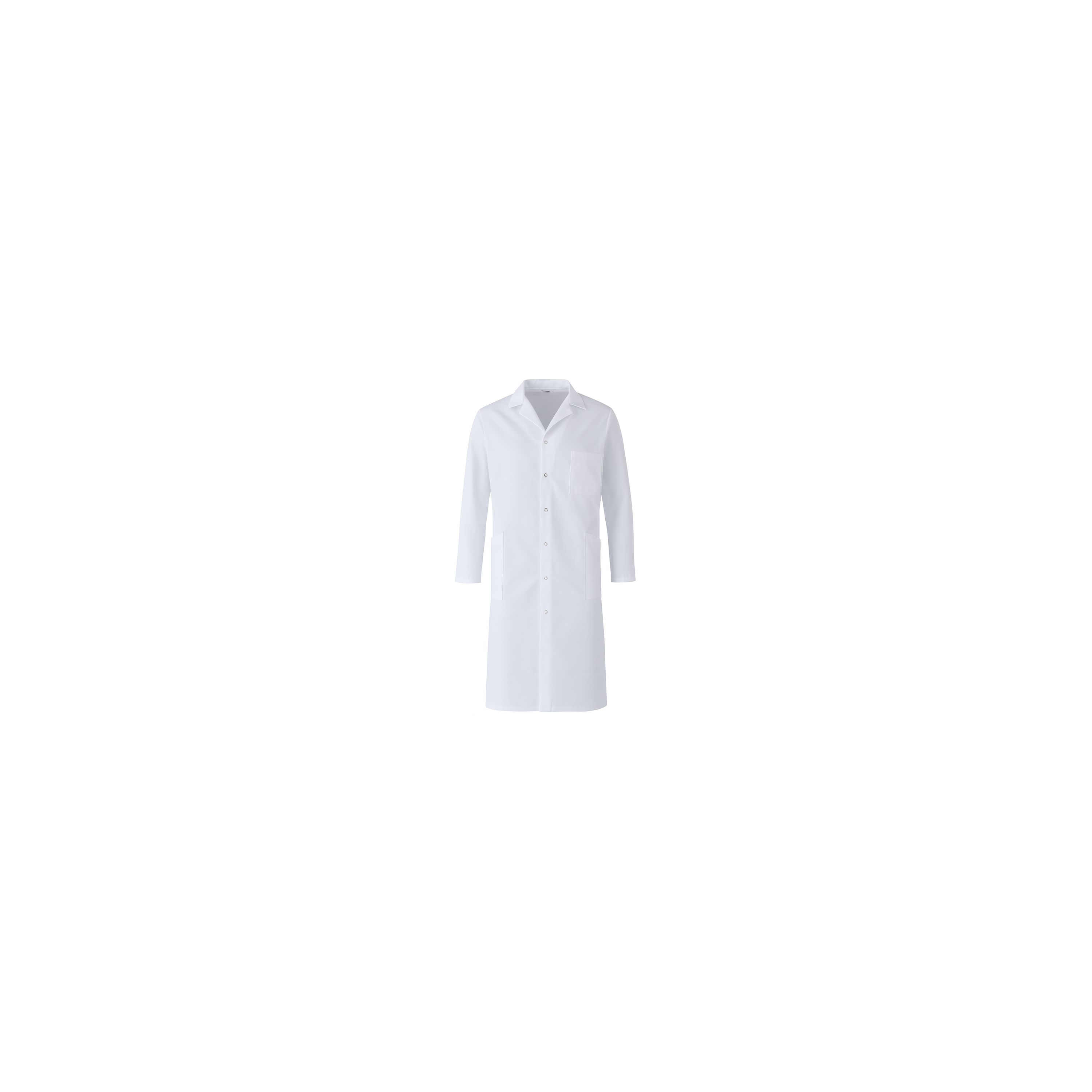 Blouse Blanche 100% Coton - Unisexe Pour Labo, Médical, Cuisine - Taille S à XXL, Résistante Et Facile à Laver