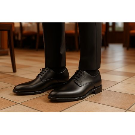 Chaussures Derby Homme Noires Élégantes,