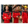 Veste de travail coloris Rouge empicement noir