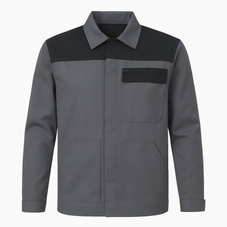 Veste de travail Grise empicement noir