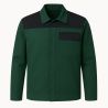 Veste de travail Vert manches longues fermture glissière