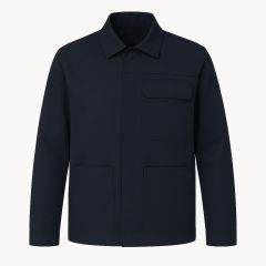 Veste de travail Noire 245 gr fermture Zip sous patte