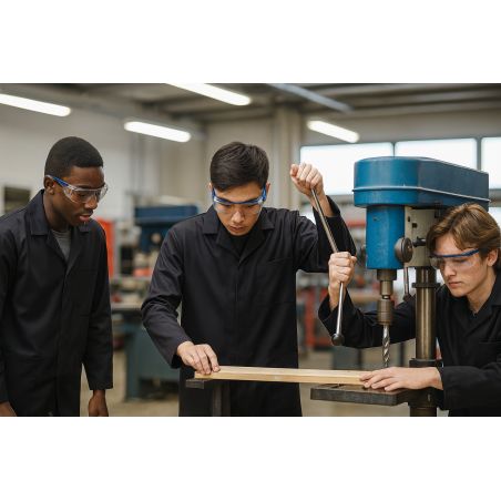 Blouse de travail professionnel noire Industrie Logistique