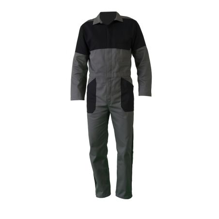 Combinaison de travail grise et noire