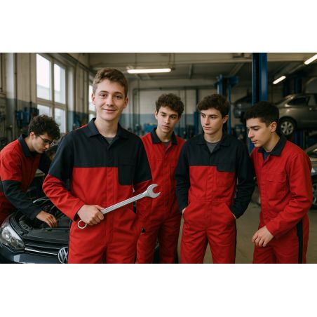 Combinaison de travail rouge workwear