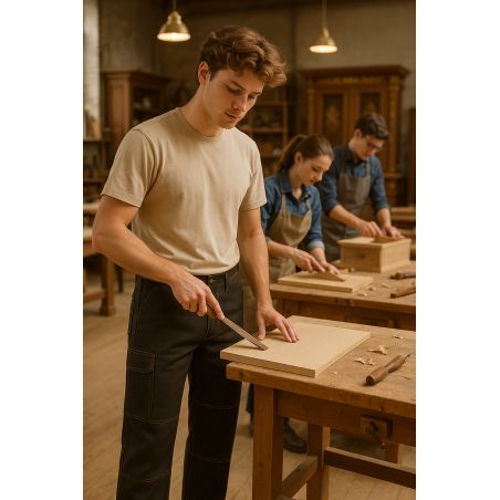 Pantalon de travail en jean bleu