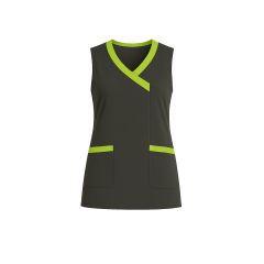 Tablier chasuble Moderde Gris et Vert