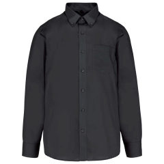 Chemise noire de travail Homme Manches longues