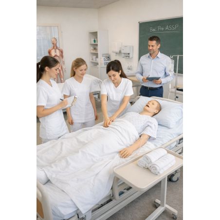 Tunique médicale Blanche tissu nouvelle génération