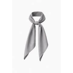 Foulard polyester gris professionnel L120cm