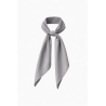Foulard polyester gris professionnel L120cm