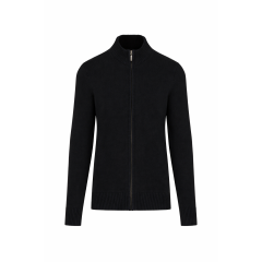 Cardigan zippé noir homme...