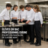 Pantalon de Cuisine Noire avec ourlet réglable