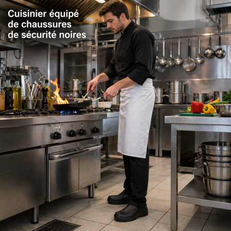Chaussure de Cuisine Noire Chaussure secruite S2