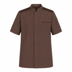 Veste de cuisine marron...