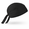 Toque cuisine pirate bandana noire