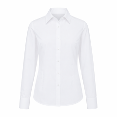 chemisier femme manches longues Blanc