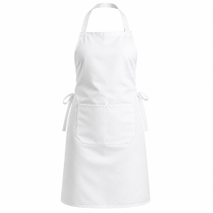 Tablier chef blanc en coton...