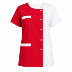 Tunique médicale rouge et...