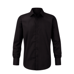 Chemise homme noire ajustée...