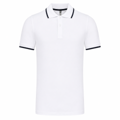 Polo Homme Kariban Blanc...