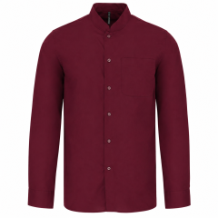 Chemise col mao manches...