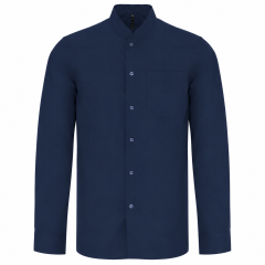 Chemise Col Mao Navy...