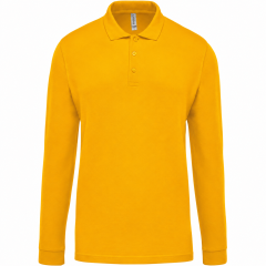 Polo manches longues jaune...
