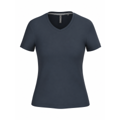 T-shirt Femme Col V Navy...