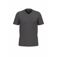 T-shirt homme col V gris...