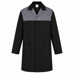 Blouse de travail noire et...