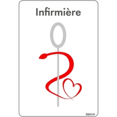 Caducée Coeur Infirmière