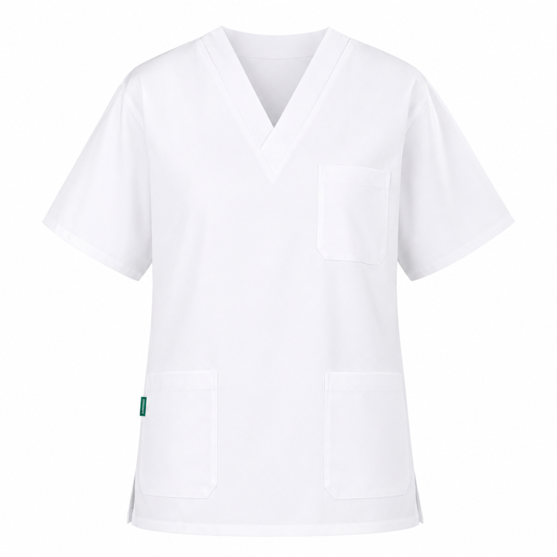 Tunique Médicale Mixte Benji Blanche Personnalisable