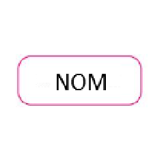 Étiquette col Nom