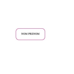 Étiquette col Nom + Prénom