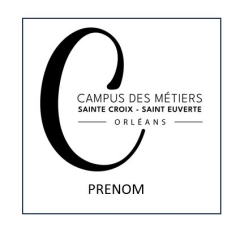Étiquette avec Logo Lycée...