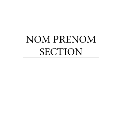 Marquage Nom Prénom Section...