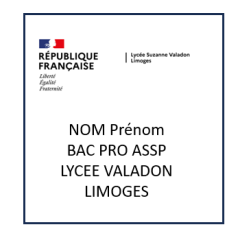 Marquage Lycée Valadon Tenue 1