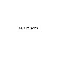 Marquage Initiale Nom Prénom