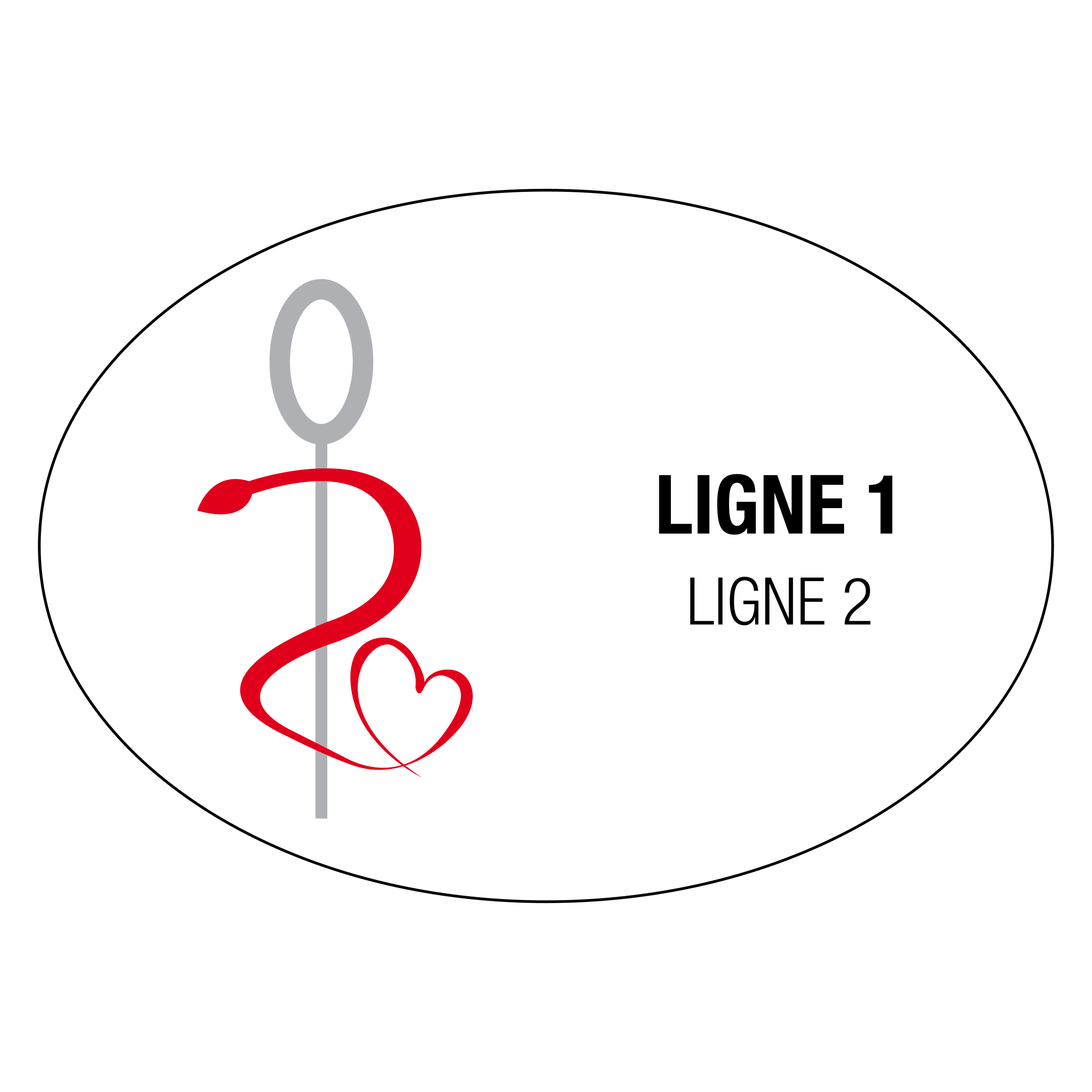 Badge Infirmière Coeur avec prénom personnalisable