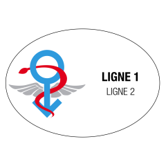 badge hospitalier a personnaliser