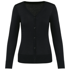 Cardigan Supima® Femme Noir...