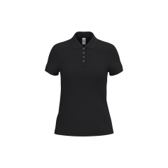 Polo piqué femme Ideal Black