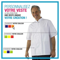 Veste de cuisine à personnaliser